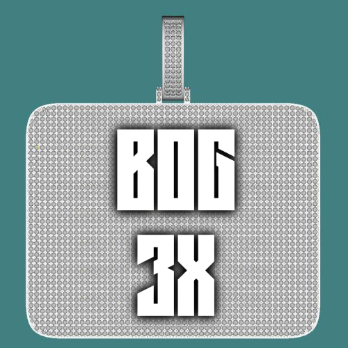 CUSTOM LETTER NECKLACE 3D BIG SQUARE