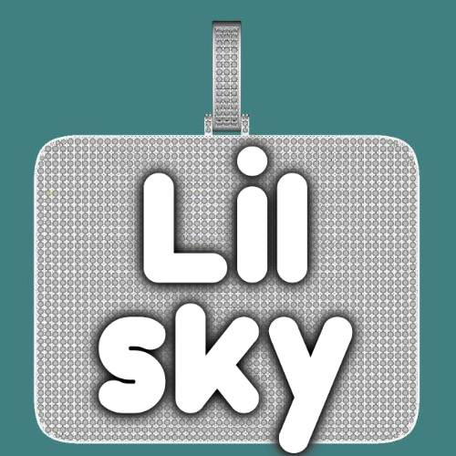 CUSTOM LETTER NECKLACE 3D BIG SQUARE