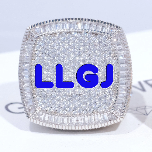 CUSTOM LETTER 3D ICED RING
