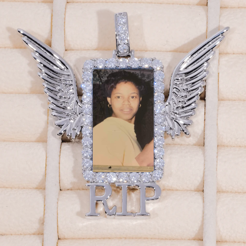 RIP WING 3D CUSTOM PICTURE PENDANT