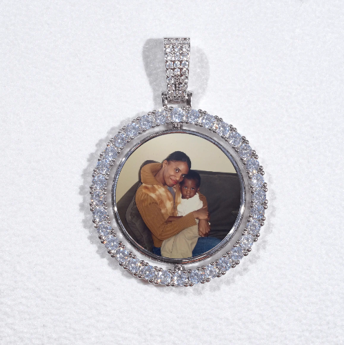 3D Spinning 2-Faced Custom Picture Pendant