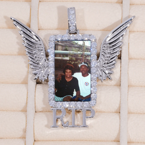RIP WING 3D CUSTOM PICTURE PENDANT