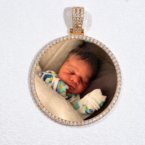 MEDIUM 3D CIRCLE CUSTOM PICTURE PENDANT