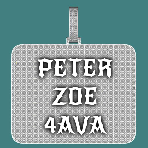 CUSTOM LETTER NECKLACE 3D BIG SQUARE
