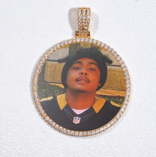MEDIUM 3D CIRCLE CUSTOM PICTURE PENDANT