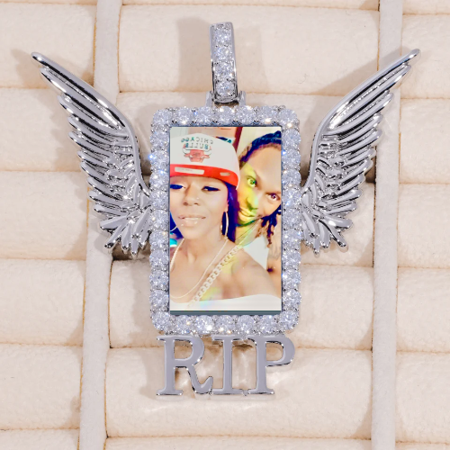 RIP WING 3D CUSTOM PICTURE PENDANT