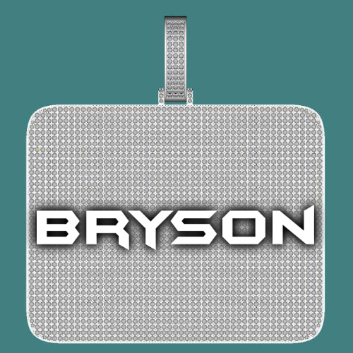 CUSTOM LETTER NECKLACE 3D BIG SQUARE