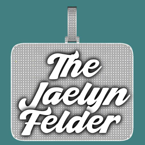 CUSTOM LETTER NECKLACE 3D BIG SQUARE