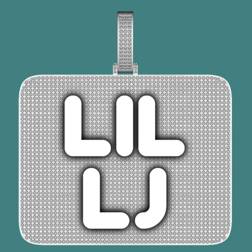 CUSTOM LETTER NECKLACE 3D BIG SQUARE