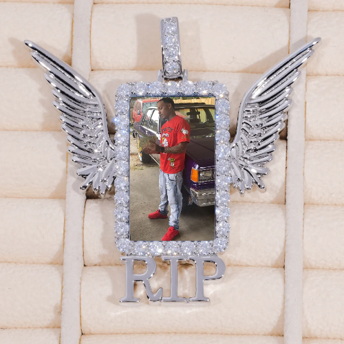 RIP WING 3D CUSTOM PICTURE PENDANT
