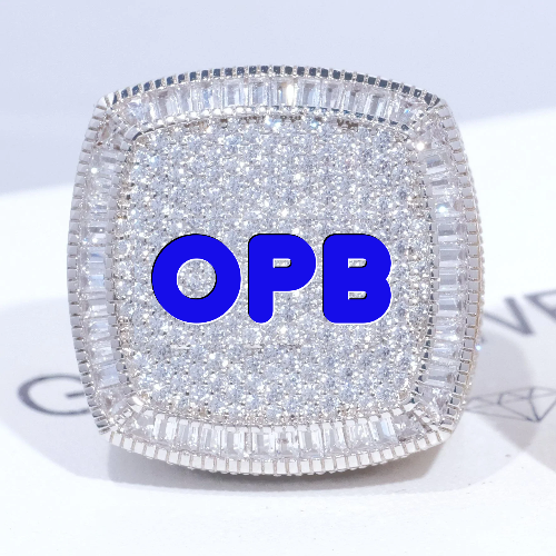 CUSTOM LETTER 3D ICED RING