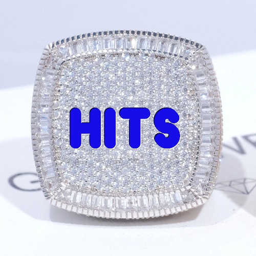 CUSTOM LETTER 3D ICED RING
