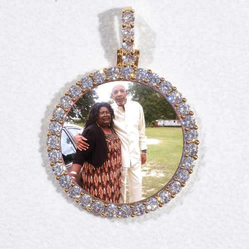 3D CIRCLE CUSTOM PICTURE PENDANT SMALL SIZE