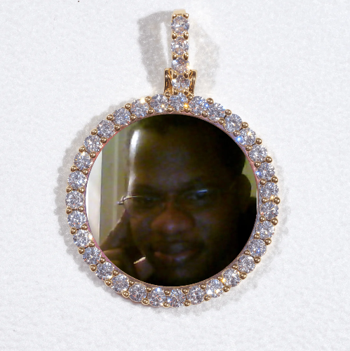 3D CIRCLE CUSTOM PICTURE PENDANT SMALL SIZE