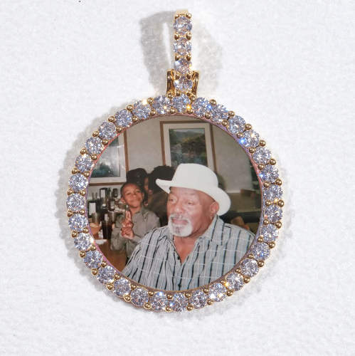 3D CIRCLE CUSTOM PICTURE PENDANT SMALL SIZE