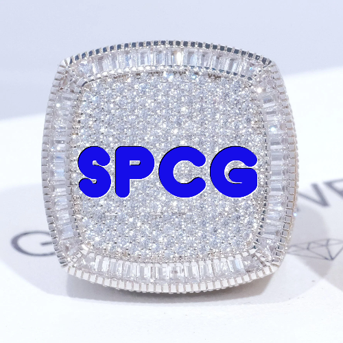 CUSTOM LETTER 3D ICED RING