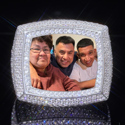 3D CUSTOM PICTURE ICED RING