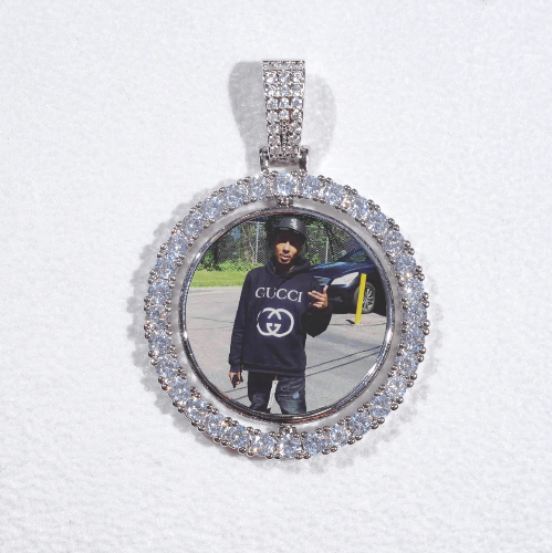 3D Spinning 2-Faced Custom Picture Pendant