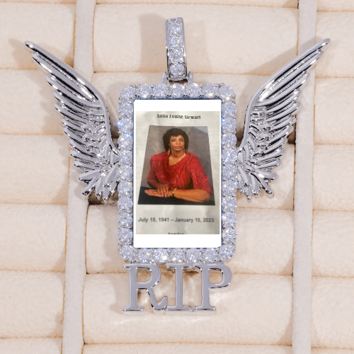 RIP WING 3D CUSTOM PICTURE PENDANT