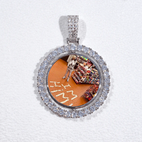 3D Spinning 2-Faced Custom Picture Pendant