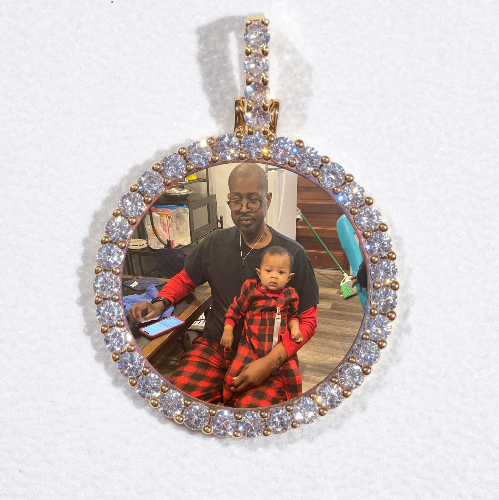 3D CIRCLE CUSTOM PICTURE PENDANT SMALL SIZE