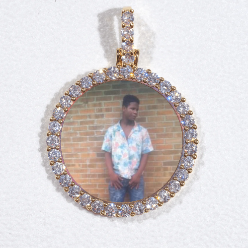 3D CIRCLE CUSTOM PICTURE PENDANT SMALL SIZE