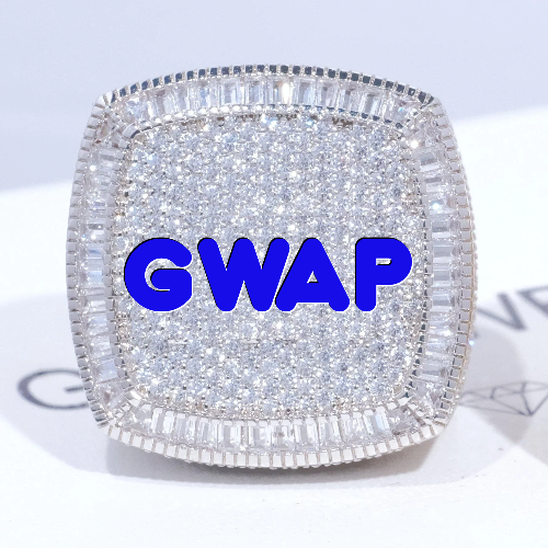 CUSTOM LETTER 3D ICED RING