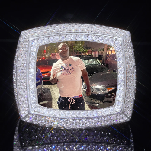 3D CUSTOM PICTURE ICED RING