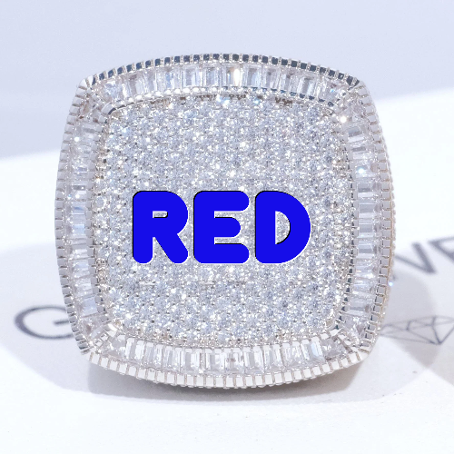 CUSTOM LETTER 3D ICED RING