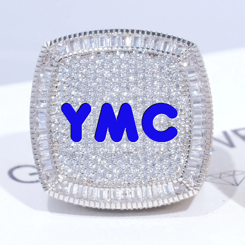 CUSTOM LETTER 3D ICED RING