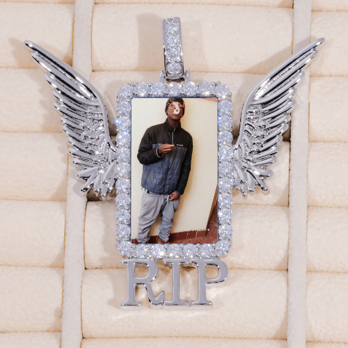 RIP WING 3D CUSTOM PICTURE PENDANT