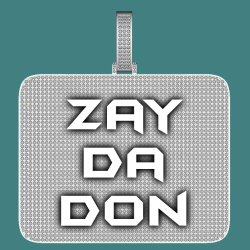 CUSTOM LETTER NECKLACE 3D BIG SQUARE