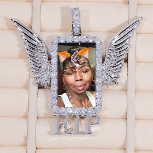 RIP WING 3D CUSTOM PICTURE PENDANT