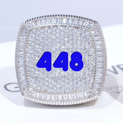 CUSTOM LETTER 3D ICED RING