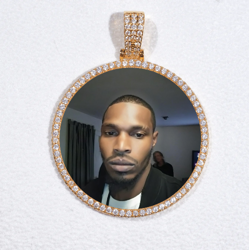MEDIUM 3D CIRCLE CUSTOM PICTURE PENDANT