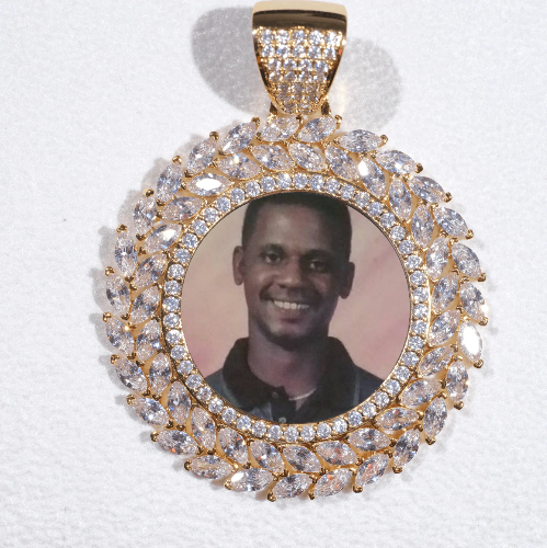 Large 3D Wheat Ear Custom Picture Pendant