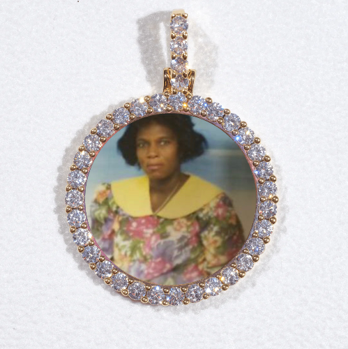 3D CIRCLE CUSTOM PICTURE PENDANT SMALL SIZE