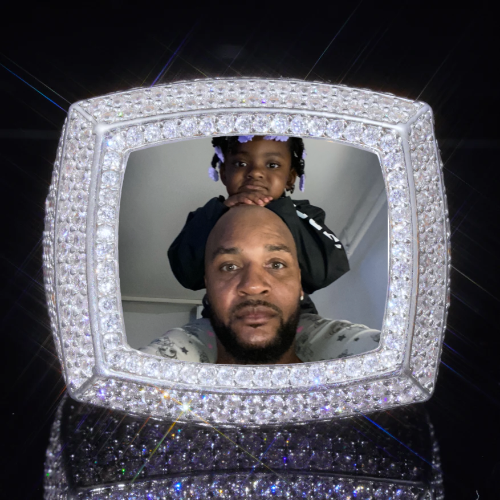 3D CUSTOM PICTURE ICED RING