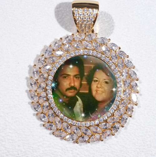 Large 3D Wheat Ear Custom Picture Pendant