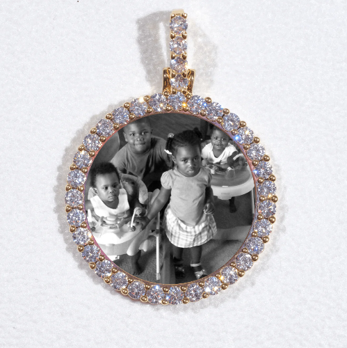 3D CIRCLE CUSTOM PICTURE PENDANT SMALL SIZE