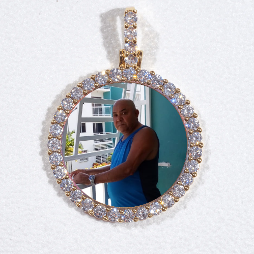3D CIRCLE CUSTOM PICTURE PENDANT SMALL SIZE