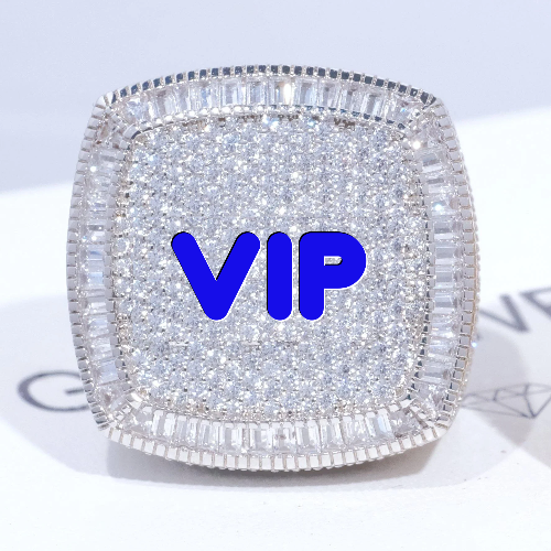 CUSTOM LETTER 3D ICED RING