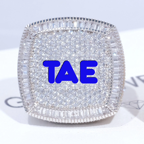 CUSTOM LETTER 3D ICED RING