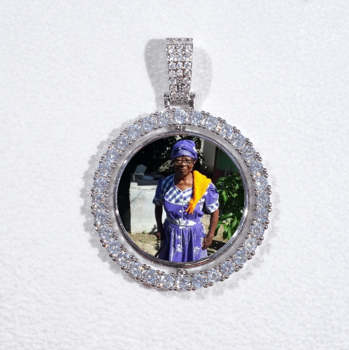 3D Spinning 2-Faced Custom Picture Pendant