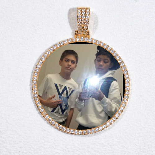 MEDIUM 3D CIRCLE CUSTOM PICTURE PENDANT