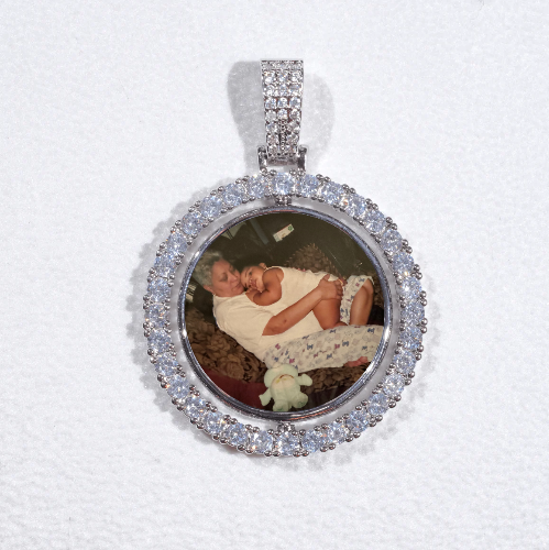 3D Spinning 2-Faced Custom Picture Pendant