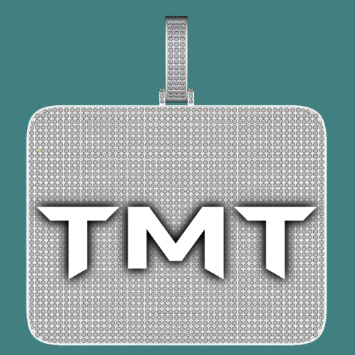 CUSTOM LETTER NECKLACE 3D BIG SQUARE
