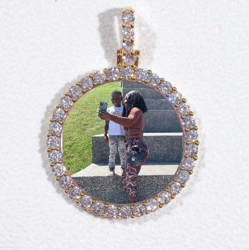 3D CIRCLE CUSTOM PICTURE PENDANT SMALL SIZE