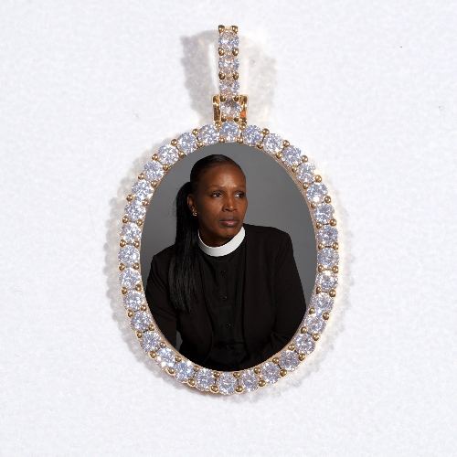 3D Oval Custom Picture Pendant