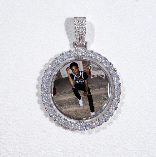 3D Spinning 2-Faced Custom Picture Pendant